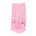 Double Carry-all Benetton Vichy Light Pink 21 x 8 x 6 cm