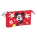 Trojitý peračník Mickey Mouse Fantastic Modrá Červená 22 x 12 x 3 cm