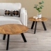 Centre Table Black Natural 80 x 80 x 40 cm