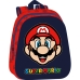 3D Barnebag Super Mario Rød Marineblå 27 x 33 x 10 cm