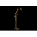 Lampada da Terra DKD Home Decor Marrone Nero Metallo Legno di mango 85 x 25 x 140 cm