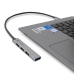 Hub USB CoolBox Cinzento Prateado (1 Unidade)