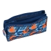 Trousse Fourre-Tout Triple Hot Wheels Speed Club Orange Blue marine 22 x 12 x 3 cm