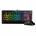 Gaming-tastatur og -mus Krom Kalyos RGB Sort