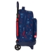 Mochila Escolar com Rodas Spider-Man Neon Azul Marinho 33 x 45 x 22 cm