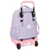 Mochila Escolar con Ruedas Wish Lila 33 x 45 x 22 cm