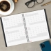 Kalendarz książkowy Finocam Czarny A5 2024-2025