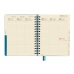 Agenda Finocam Tempus Azul Cuarto 15,5 x 21,7 cm 2024-2025