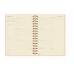 Kalendarz książkowy Finocam Haiku Koral A5 15,5 x 21,2 cm 2024-2025