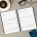 Kalendarz książkowy Finocam Czarny A5 2024-2025