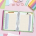 Agenda Finocam Talkual Style Multicolor Cuarto 15,5 x 21,7 cm 2024-2025