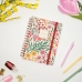 Diary Finocam Moniquilla Garden Multicolour A5 15,5 x 21,2 cm 2024-2025