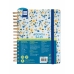 Agenda Finocam Flowers Multicolour Quarto 15,5 x 21,2 cm 2024-2025 Voor docenten