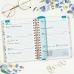 Agenda Finocam Flowers Multicolor Quarto 15,5 x 21,2 cm 2024-2025 Docente