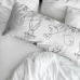 Jastučnica Looney Tunes Bijela Crna Pisana 50x80cm 50 x 80 cm 100 % pamuk