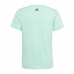 Barn T-shirt med kortärm Adidas Linear Logo Grön Aquamarine