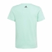 Dječje Majica Kratkih Rukava Adidas Linear Logo Zelena Akvamarin