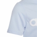 Camiseta de Manga Corta Infantil Adidas Linear Logo Azul