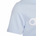 Maglia a Maniche Corte per Bambini Adidas Linear Logo Azzurro