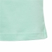 Child's Short Sleeve T-Shirt Adidas Linear Logo Green Aquamarine