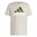 Camiseta de Manga Corta Hombre Adidas Essentials Beige