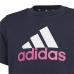 Детски Тениска с къс ръкав Adidas Essentials Тъмно синьо