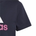 Koszulka z krótkim rękawem dla dzieci Adidas Essentials Ciemnoniebieski