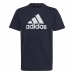 T-Shirt met Korte Mouwen voor kinderen Adidas Zwart