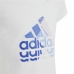 Børne Kortærmet T-shirt Adidas Graphic Hvid