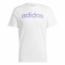 Ανδρική Μπλούζα με Κοντό Μανίκι Adidas Essentials Λευκό