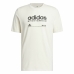 Camiseta de Manga Corta Hombre Adidas Lounge Blanco