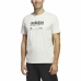 Camisola de Manga Curta Homem Adidas Lounge Branco