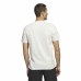 Ανδρική Μπλούζα με Κοντό Μανίκι Adidas Lounge Λευκό
