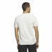 Heren-T-Shirt met Korte Mouwen Adidas Lounge Wit