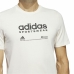 Camisola de Manga Curta Homem Adidas Lounge Branco