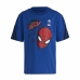 Børne Kortærmet T-shirt Adidas Spider-Man Blå