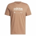 Camiseta de Manga Corta Hombre Adidas Lounge Marrón