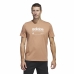 Herren Kurzarm-T-Shirt Adidas Lounge Braun