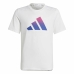 Børne Kortærmet T-shirt Adidas Train Icons Hvid