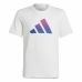 Maglia a Maniche Corte per Bambini Adidas Train Icons Bianco