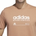 Heren-T-Shirt met Korte Mouwen Adidas Lounge Bruin