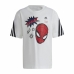 T-Shirt met Korte Mouwen voor kinderen Adidas Spider-Man Wit