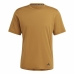 Heren-T-Shirt met Korte Mouwen Adidas Yoga Base Bruin