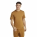 Camisola de Manga Curta Homem Adidas Yoga Base Castanho