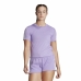 Tricou cu Mânecă Scurtă Femei Adidas Essentials Prună Liliachiu