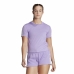 Women’s Short Sleeve T-Shirt Adidas Essentials Plum Lilac