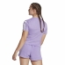 Γυναικεία Μπλούζα με Κοντό Μανίκι Adidas Essentials Δαμασκηνί Λιλά