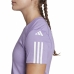 Koszulka z krótkim rękawem Damska Adidas Essentials Śliwka Liliowy