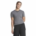 Kortarmet T-skjorte til Kvinner Adidas 3 stripes Essentials Lysegrp