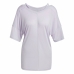 Camiseta de Manga Corta Mujer Adidas Studio Oversized Lila